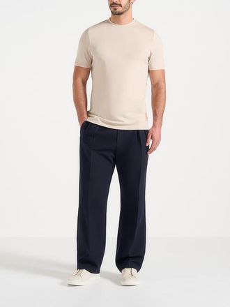 Mani&egrave;re De Voir Fitted Luxe T Shirt in Cream at Nordstrom, Size X-Small