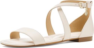 Michael Kors Alexa Flex Flat Sandals Womens Sandals Light Cream : 9.5 M, Synthetic