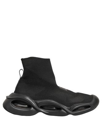 Dolce & Gabbana Logo-Embroidered Slip-On Sneaker - Black