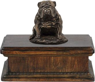 OEM Bulldog Iii - Urna Para Cenizas De Perro, Urna Cl&aacute;sica Con Estatuilla, Urna Elegante Con Perro De Art-dog