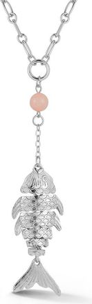 Sphera Milano Fish Lariat Necklace in Silver at Nordstrom Rack