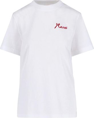 Marni Embroidered Logo T-Shirt