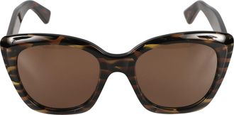 K&agrave;dor Tortoiseshell Venus/K-S Oversized Square Sunglasses
