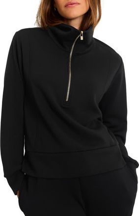 Tommy Bahama Palm Voyage Half Zip Pullover in Black at Nordstrom, Size X-Large