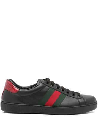 Gucci Ace leren sneakers - Zwart