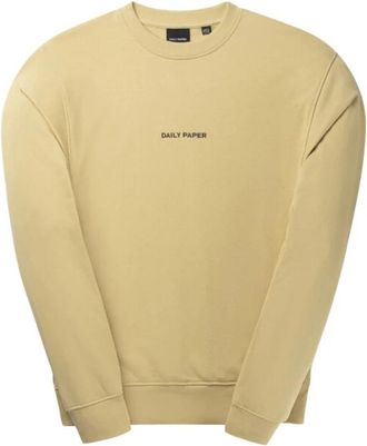 Daily Paper Clothing Shield Crowd Relaxed Sweater - Heren - Sweatshirts - Beige - S - Hoodies & sweatvesten