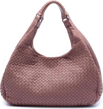 Bottega Veneta Pre-owned Womens Large Nappa Intrecciato Campana - Rose Gold Leather - One Size