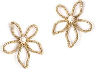 Deepa Gurnani Felicity Drop Earrings in Gold at Nordstrom