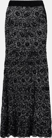 Nili Lotan Nika crochet cotton maxi skirt