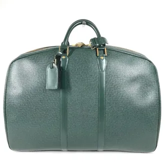 Louis Vuitton Taiga Episea Green Taiga Leather Boston Bag (Pre-Owned)