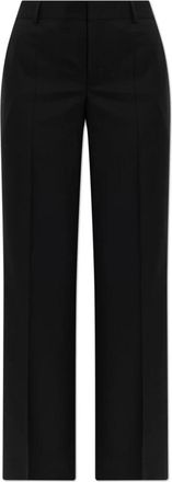 Moschino Wollen broek - Dames - Straight fit broeken - Zwart - XS - Wol - Broeken
