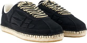 Amiri Suede Espadrille Sneakers - Black