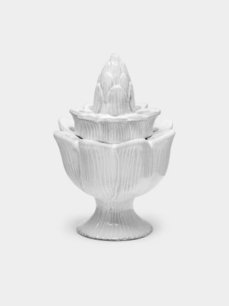 Astier De Villatte Pique Hand-Glazed Ceramic Bud Vase (6.5in/17cm)