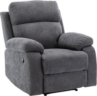 Vente-Unique Sill&oacute;n relax de tela TOLZANO - Antracita