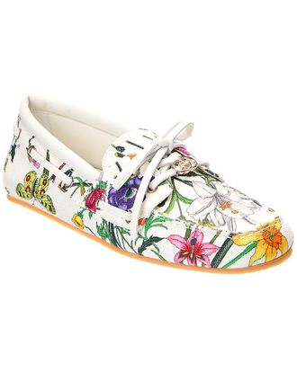 Gucci Gg Logo Canvas Loafer