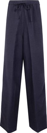 Avi&ugrave; Embroidered Viscose Linen Trousers