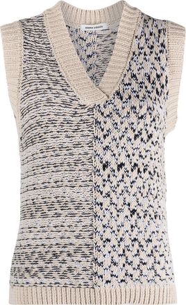 Henrik Vibskov V-neck knitted vest - women - Wool - S - Black
