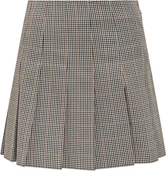Msgm Geplooide minirok in microruit - Dames - Korte rokken - Veelkleurig - XS - Polyester - Rokken
