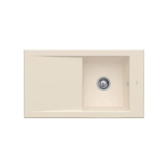 Villeroy & Boch V&b Einbausp&uuml;le Timeline 50 Flat 865x475mm Exzenterbet&auml;tigung Ivory