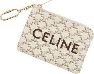 Celine Pre-owned Mini Bags, female, White, Size: ONE SIZE Pre-owned Plastic Wallet