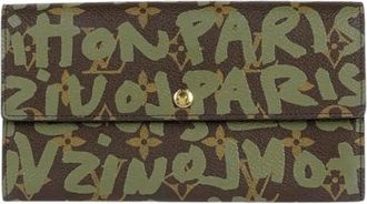 Louis Vuitton Portafoglio lungo Pre-owned Monogram Graffiti (bi-fold) - - Pre-owned - Donna - Marrone - ONE SIZE