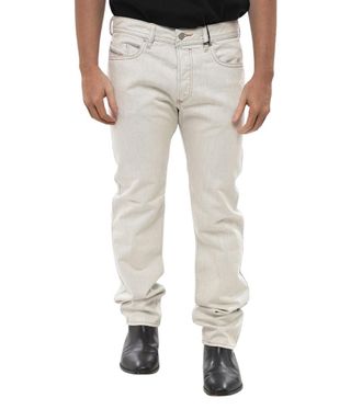 Diesel Off White Mid Rise Jeans