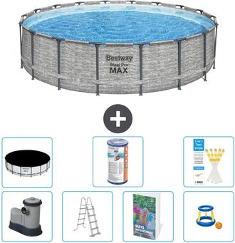 Bestway Piscina Bestway Steel Pro Max Redonda - 549x122 Cm - 8-piezas S541