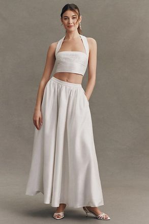 BHLDN Taffeta Halter Skirt Set