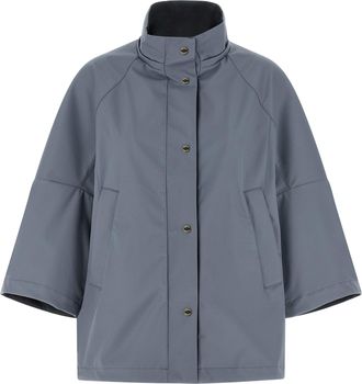 Moorer Womens Blue Polyester Shell Jacket Clothing