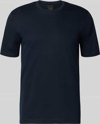 Bugatti T-Shirt mit Rundhalsausschnitt in Marine, Gr&ouml;&szlig;e XXXL