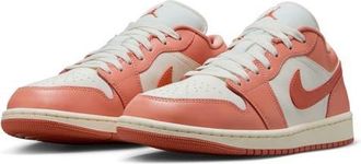Nike Jordan Air Jordan 1 Low Sneaker in 180 Sail/mdrrot at Nordstrom, Size 11.5