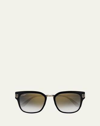 Cartier Round Acetate Sunglasses