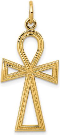 Diamond2Deal 10k Yellow Gold Ankh Cross Charm