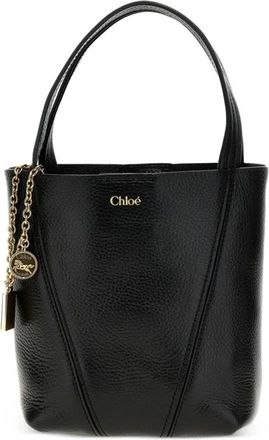 Chlo&eacute; Small Spin Tote Bag - Dames - Handtassen - Zwart - ONE Size - Leer - Tassen