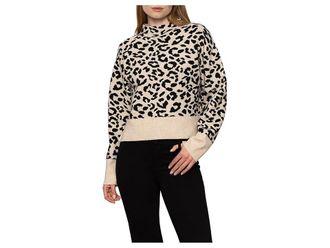 Sanctuary Soft Touch Popover Womens Sweater Spots : SM (US 4-6), Acrylic/Polyamide/Polyester