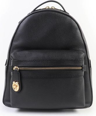 Coach Black Leather Backpack (Pre-Owned)