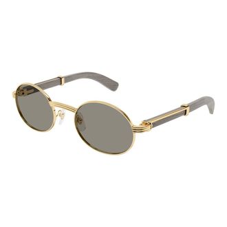Cartier Sunglasses, male, Yellow, Size: 53 MM Ct0464S Sunglasses