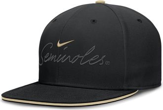Nike Florida State Pro Nike Mens Dri-FIT College Fitted Hat in Black | NC1100AFTN-A2C