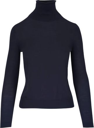 Lafayette 148 New York Maglione a collo alto a maniche lunghe - Blu