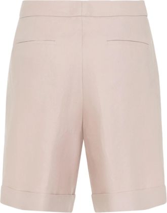 PESERICO Womens Pleat-Detail Shorts Ss26 W