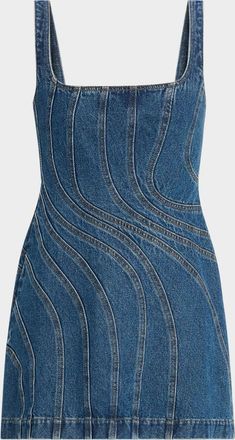 Acler Renhold Denim Mini Dress