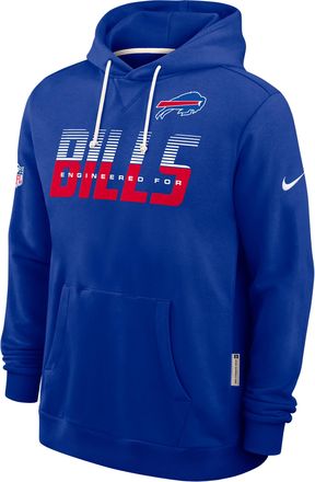 Nike Buffalo Bills Sideline Standard Issue Nike Mens Dri-FIT NFL Pullover Hoodie in Blue | 03AZ4DA81-SX8