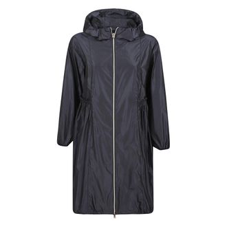 Herno Jassen, Dames, Blauw, M, Parka met ruches