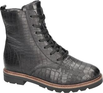 Remonte D2Q71-02 Veterlaarsjes - Dames - Veterlaarzen - Zwart - 36 EU - Leer - Schoenen