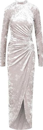 Aniye By Fluweelzachte Maxi-jurk met opdruk - Dames - Feestkleedjes - Grijs - M - Kleedjes