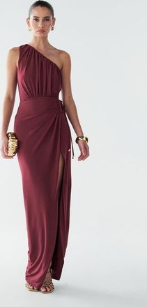 BWLDR Avenly Maxi Dress in Burgundy at Nordstrom, Size 4
