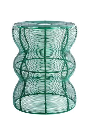 Present Time Leitmotiv Iron Side Table Cuerda Onda - Retro Green