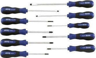 Forum Juego De Destornillador Con Asa - Multi-componentes, Plana/ph/pz, 10 Unidades