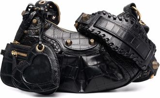 Balenciaga Black Black Le Cagole XS Leather Shoulder Bag