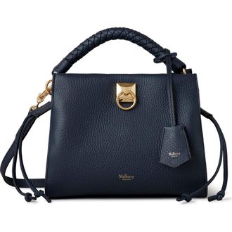 Mulberry Small Iris Leather Top Handle Bag in Night Sky at Nordstrom